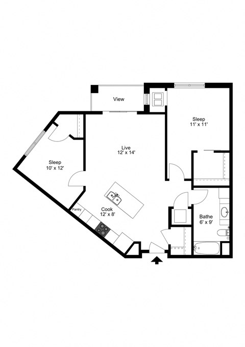 The Waunakee Floor Plan at One Glenn Place, Fitchburg, WI